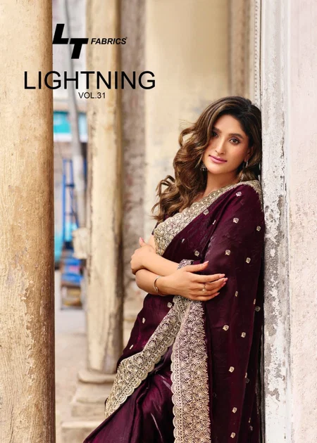 Lightning Vol 31 By LT Pn Silk Embroidery Saree Wholesale market In Surat

